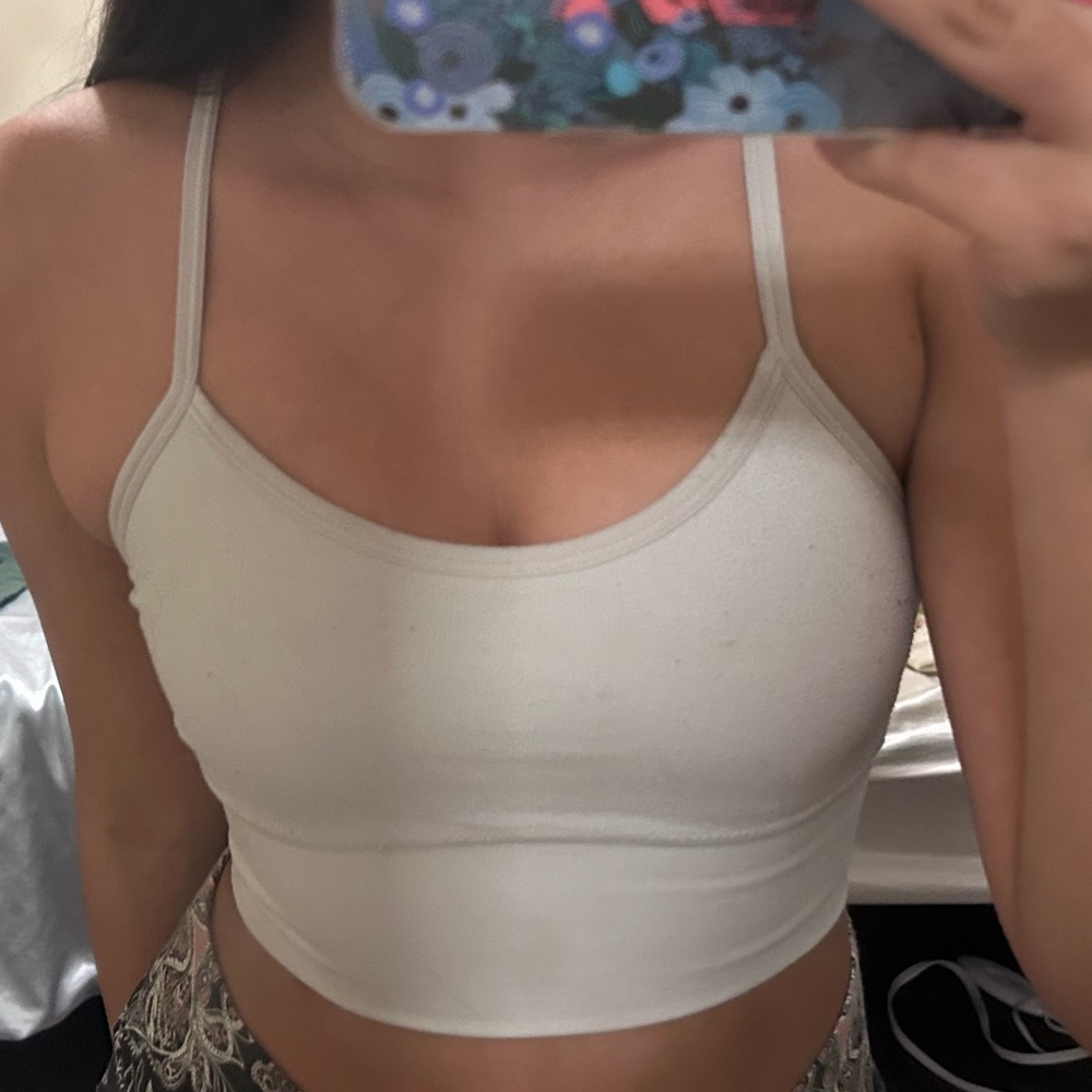 White crop top